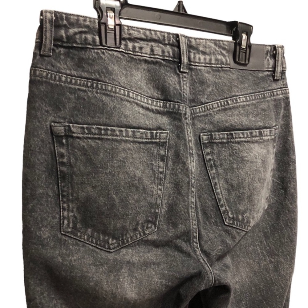 Gray Wash Mom Fit High Waist Jeans - Picture 7 of 12